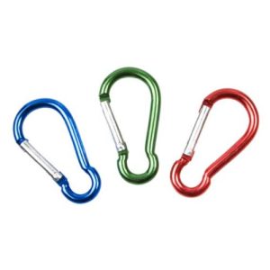 MOSQUETON BOMBERO ALUMINIO COLORES 6CM